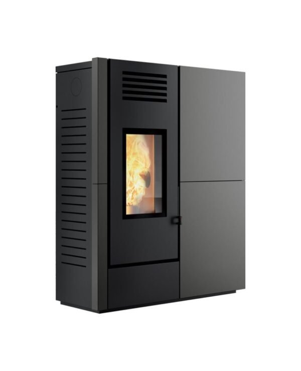 Caminetti Montegrappa AW18 EVO Suono Poêle à granulés pour chauffer l’eau 18 kw – revêtement acier moka