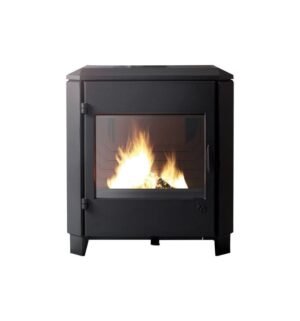 Caminetti Montegrappa DESIRÉE Poêle à bois à air chaud à convection naturelle 8 kw – structure fonte gris anthracite