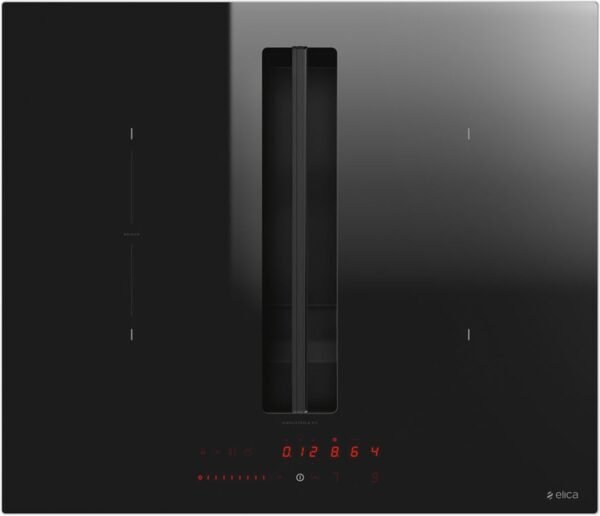 Elica NIKOLATESLA FIT BL/A/60 Table de cuisson à induction avec hotte intégrée cm. 60 – vitrocéramique noire