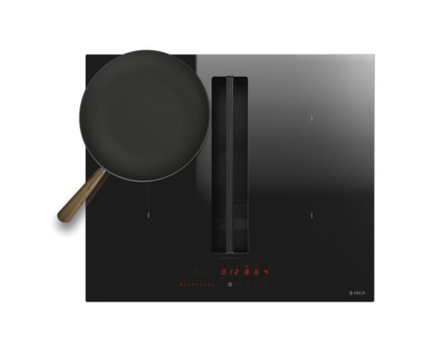Elica NIKOLATESLA FIT BL/A/60 Table de cuisson à induction avec hotte intégrée cm. 60 – vitrocéramique noire