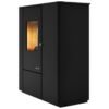 Eva Calòr VALE Poêle à granulés hermétique slim – 7 kw – 160 m³ chauffable – noir