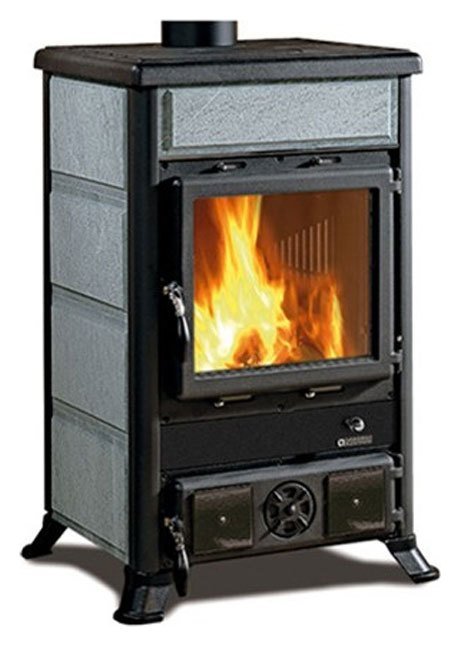 58463 Nordica ROSSELLA R1 BII Poêle à bois air chaud convection naturelle 9 kw – pierre naturelle revêtement en pierre naturelle