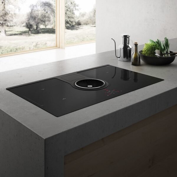 Elica NIKOLATESLA ONE BL/A/83 Plaque à induction avec hotte aspirante intégrée cm. 80 – vitrocéramique noire