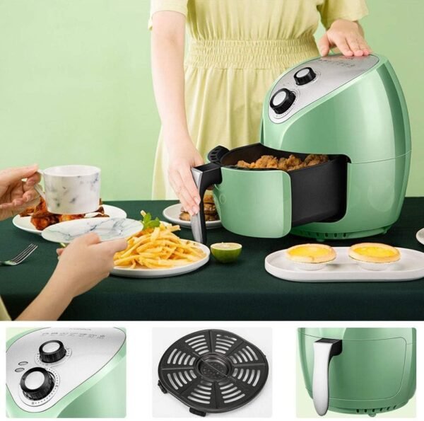 Friteuse à air chaud de DameCo 3 5 litres Friteuse à air chaud de 3,5 litres, minuterie de contrôle de température réglable de marque : DameCo