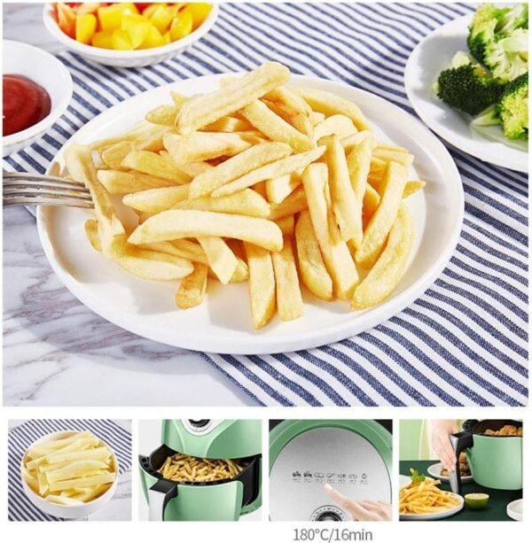 Friteuse à air chaud de DameCo 3 5 litres7 Friteuse à air chaud de 3,5 litres, minuterie de contrôle de température réglable de marque : DameCo