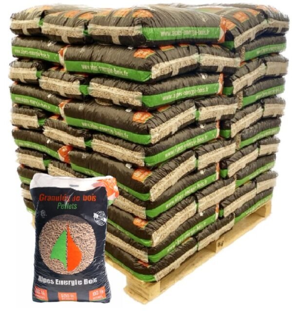 GRANULES DE BOIS ALPES ENERGIE BOIS EN PALETTE