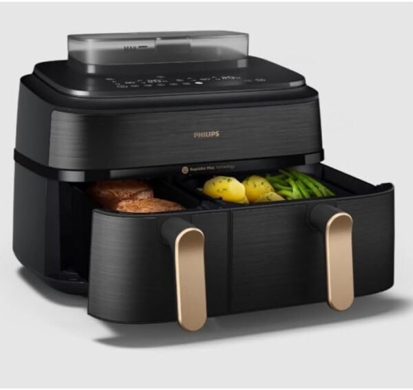 Philips Steam Airfryer Dual Basket 5000 Friteuse à air chaud et cuiseur vapeur Philips Steam Airfryer Dual Basket 5000 Series de marque : Philips